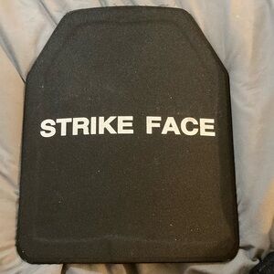 Strike face hard plate